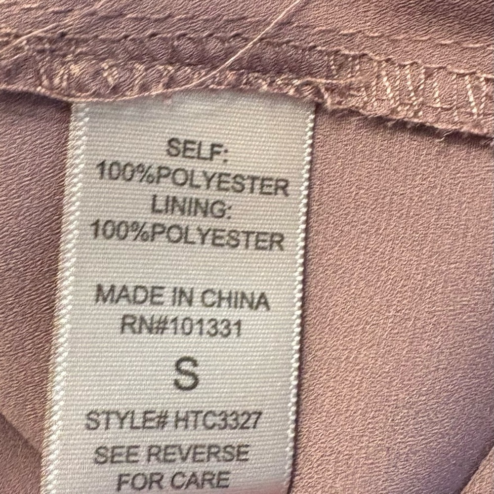 Charlotte Russe so S lined Dusty Pink/ Light purple Camisole Top, zip on back - Picture 7 of 8